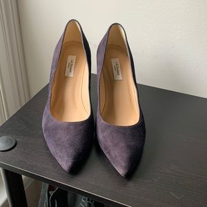 Navy suede LK Bennett pumps